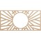 Ekena Millwork Hoover Wood Fretwork Pierced Ceiling Medallion, Alder, 20"W x 10"H x 7 3/8"ID x 3/8"T CMWP20X10X0375HOAL - alternate 1